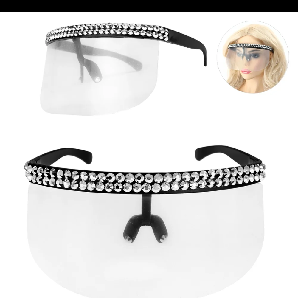 Face Shield Bling Goggles Glasses